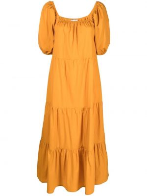 Платье миди Faithfull The Brand, оранжевое