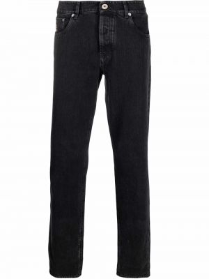 Bomull jeans med normal passform Brunello Cucinelli svart