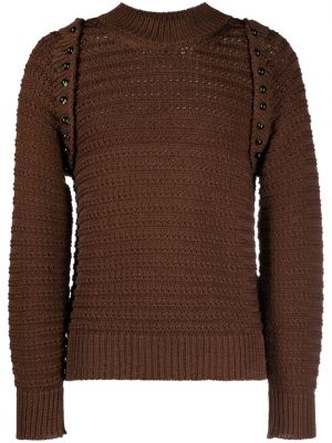 Памучен пуловер Namacheko кафяво