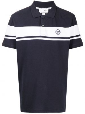 Brodert poloskjorte Sergio Tacchini blå