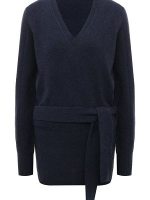 Кашемировый шерстяной пуловер Cruciani синий