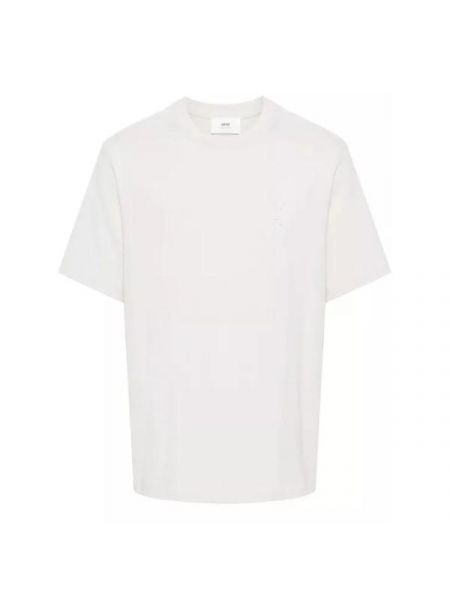 Хлопковая футболка Ami Paris белая