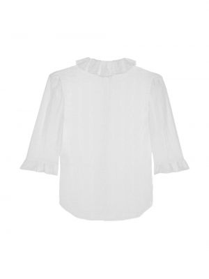 Bluse mit geknöpfter Saint Laurent weiß