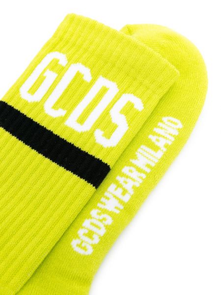 Calcetines con estampado Gcds amarillo