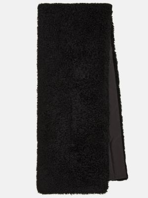Утепленный шарф Yves Salomon черный