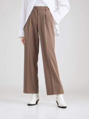 Pantalon plissé Rosemunde marron