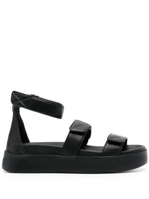 Kožené sandále Santoni čierna