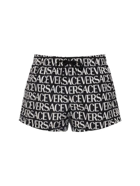 Shorts i nylon Versace svart