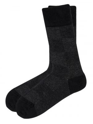 Классические клетчатые хлопковые носки Love Sock Company черные