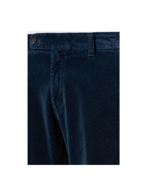 Pantalones chinos de terciopelo‏‏‎ de algodón Massimo Alba azul
