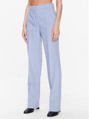 Bavlnené slim fit priliehavé rovné nohavice Calvin Klein modrá
