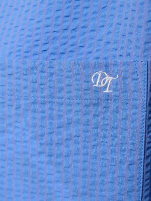 Camisa de algodón Dunst azul