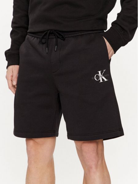 Pantaloncini sportivi Calvin Klein Jeans nero