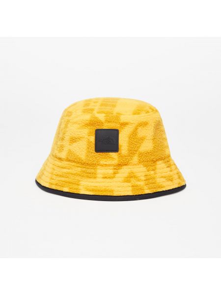 Pălărie de găleată cu imagine cu imprimeu geometric streetstyle The North Face auriu