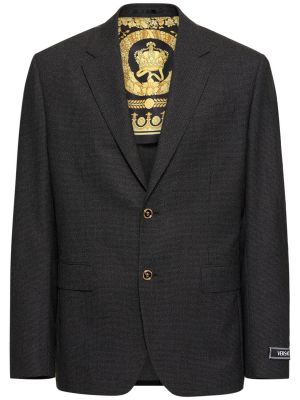 Vilnas jaka Versace pelēks