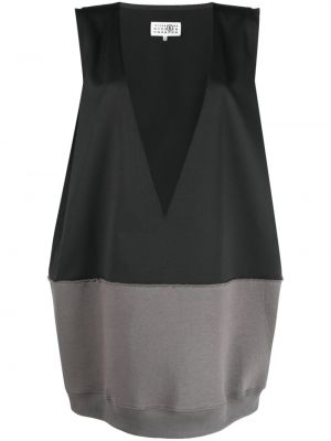 Mini-abito con scollo a v Mm6 Maison Margiela nero