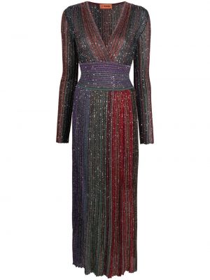 V-hals paljett dress Missoni svart