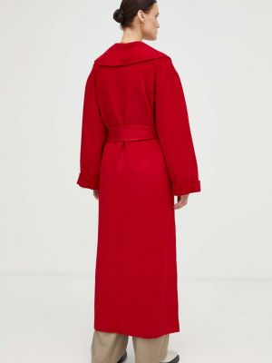 Vlněný kabát By Malene Birger červený