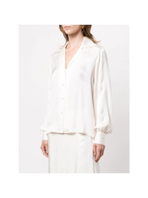 Blusa de seda Anine Bing blanco
