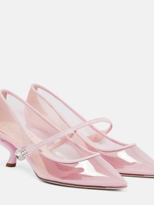 Полуотворени обувки Roger Vivier розово