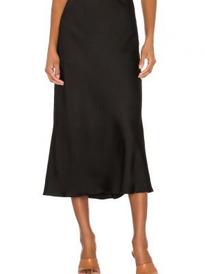 Шелковая юбка Anine Bing черная