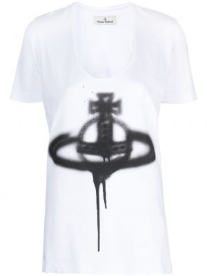 T-shirt aus baumwoll mit print Vivienne Westwood