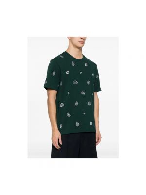Camiseta con bordado Thom Browne verde