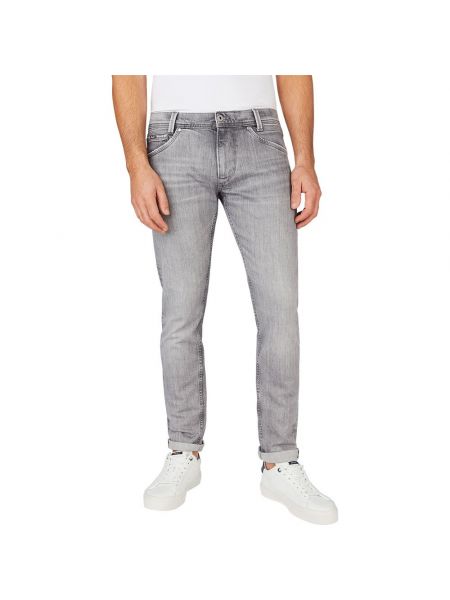 Зауженные джинсы Pepe Jeans серый
