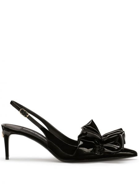 Slingback stropper pumper Dolce & Gabbana svart