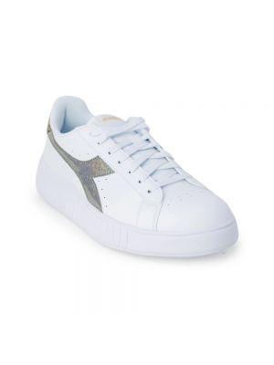 Sneakersy sznurowane Diadora białe