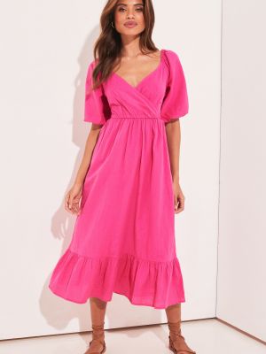 Платье миди Lipsy розовый