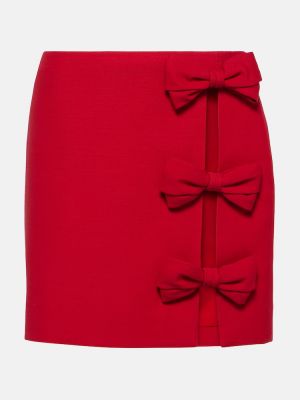 Mini spódniczka Valentino czerwona