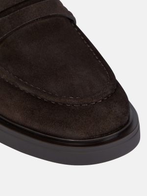 Loafers σουέντ Gianvito Rossi μπεζ