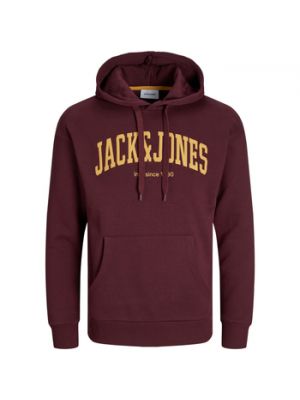 Bluza z kapturem Jack & Jones czerwona