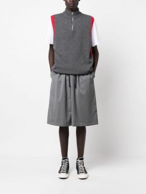 Woll shorts Maison Kitsuné grau
