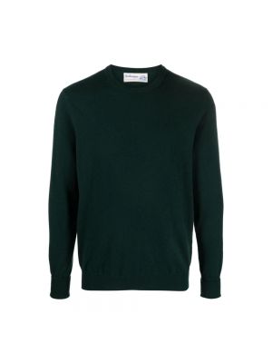 Sweter z kaszmiru z okrągłym dekoltem Ballantyne zielony
