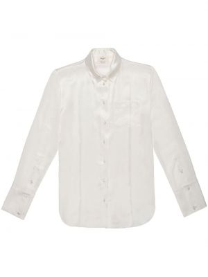 Копринена риза Bally бяло
