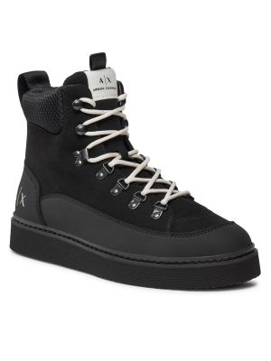 Sneakerși Armani Exchange negru