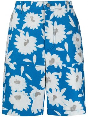 Trykt floral bermudashorts Jacquemus blå