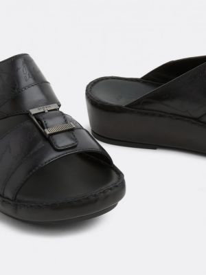 Кожаные сандалии Berluti черные