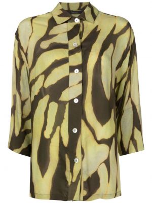 Camicia con stampa camouflage Lenny Niemeyer verde