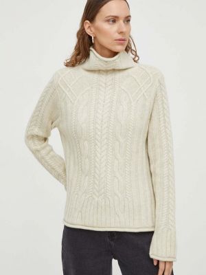 Sweter wełniany Lovechild beżowy