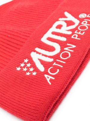 Mütze mit stickerei Autry rot