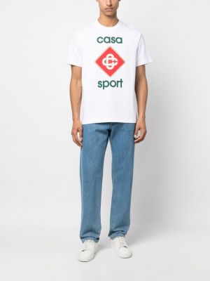 Sportiska stila t-krekls Casablanca balts