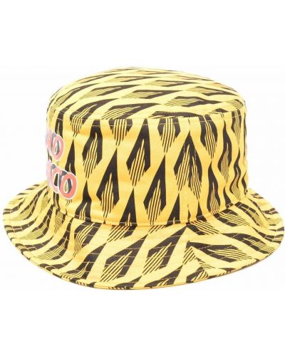 Sombrero con estampado con estampado abstracto Paco Rabanne amarillo