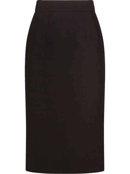 Falda midi ajustada Dolce & Gabbana negro