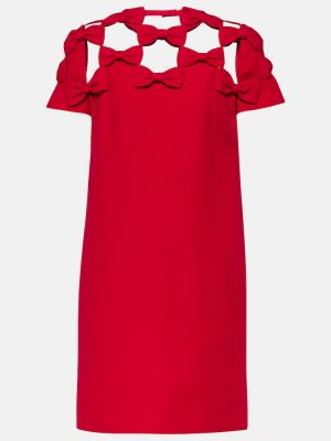 Mini robe en crêpe Valentino rouge