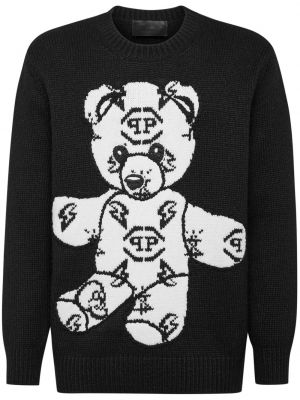 Jacquard džemper s vezom Philipp Plein