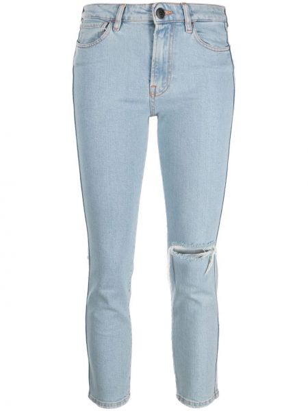 Джинсовые зауженные джинсы 3x1, синие
