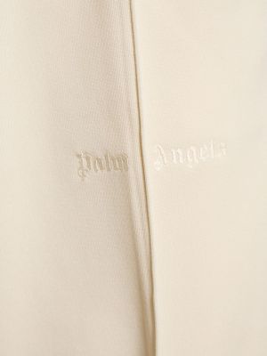 Pantaloni clasici cu croială lejeră Palm Angels alb
